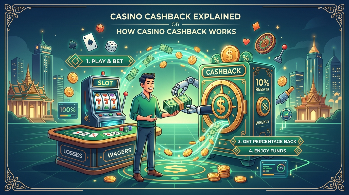 តើ Cashback កាស៊ីណូជាអ្វី ហើយវាដំណើរការយ៉ាងដូចម្តេច?
