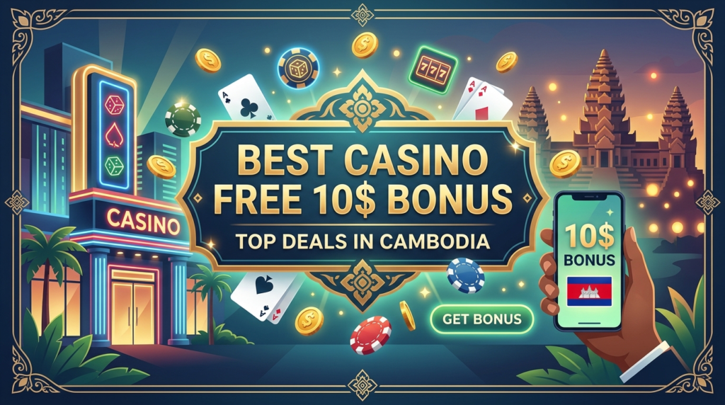 កាស៊ីណូល្អបំផុត ជាមួយនឹងប្រាក់រង្វាន់ 10$ ឥតគិតថ្លៃនៅកម្ពុជា