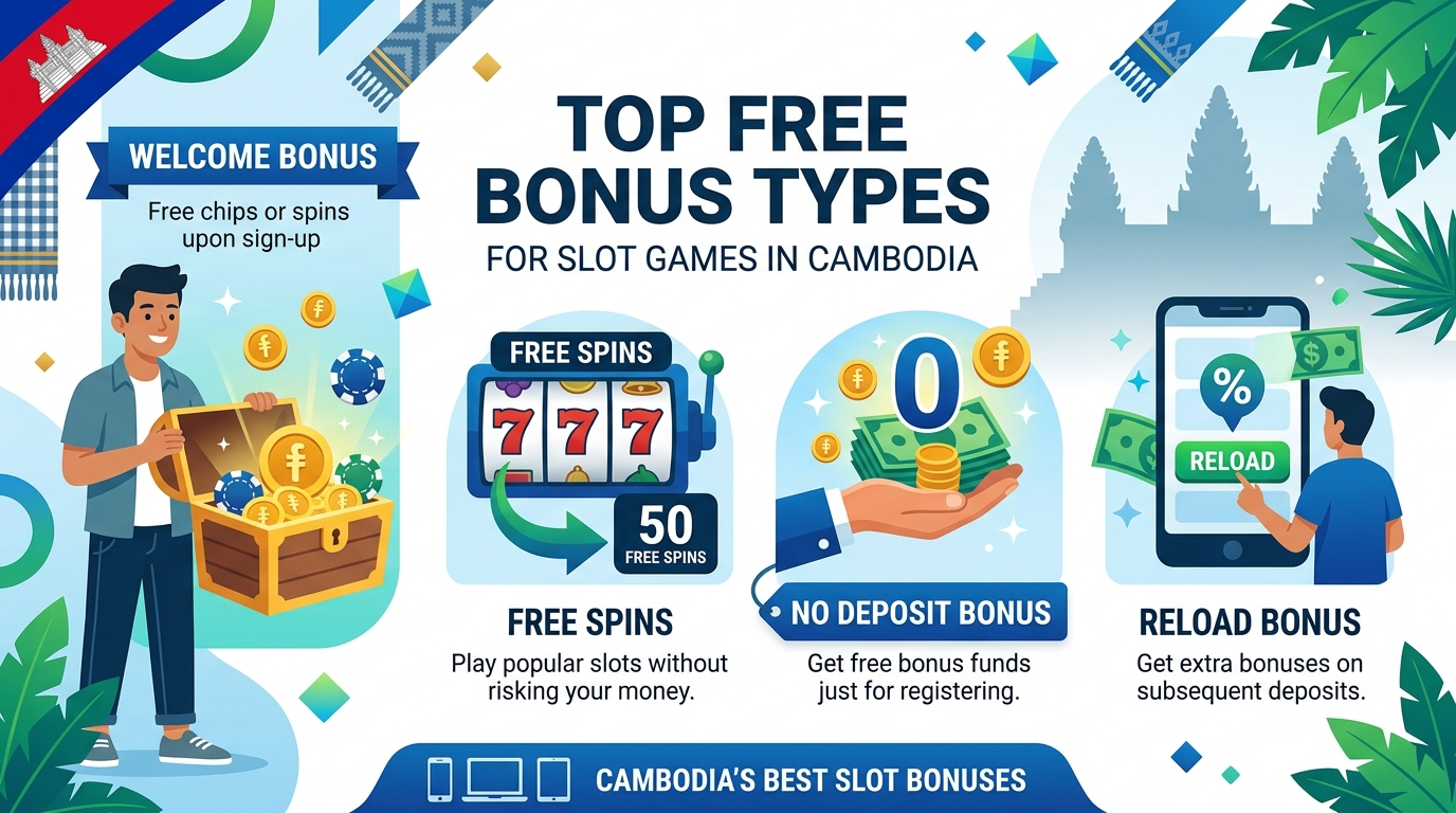 best slot free bonus ប្រភេទប្រាក់រង្វាន់ឥតគិតថ្លៃកំពូលសម្រាប់ហ្គេមស្លត